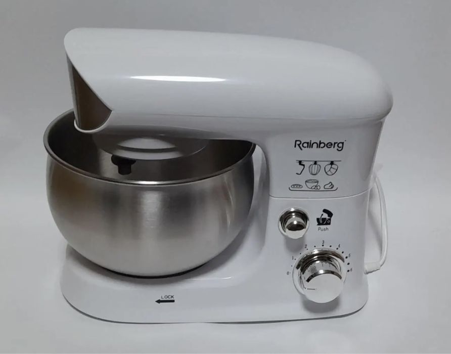Кухонний комбайн Rainberg RB-8083 тестомес миксер блендер 4л 3200Вт