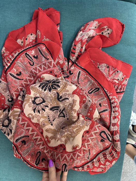 Jedwabny Szal chusta chustka jedwab silk side seta etno boho