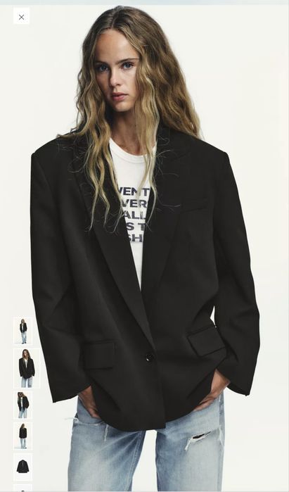 Класичний піджак, блейзер Зара, оверсайз.