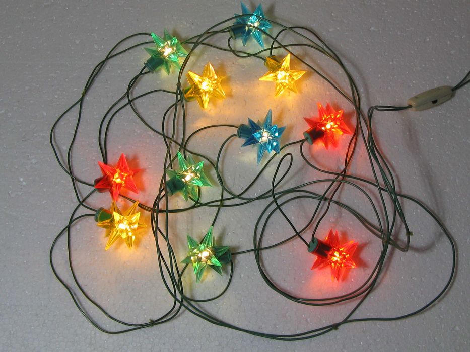 гирлянда новогодняя на ёлку времён СССР