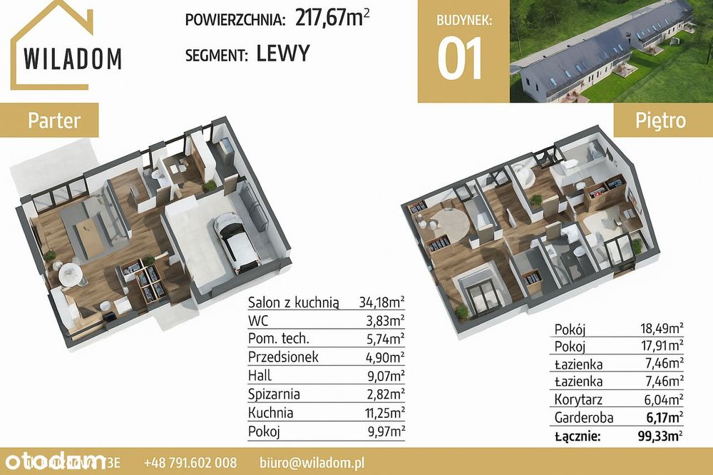Dom Wilanów nowy 6 pokoi 218m2 garaż ogród stan deweloperski