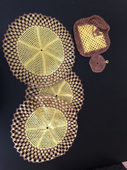 Panos e acessorios de croché