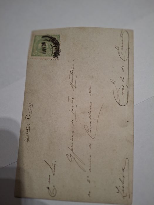 Postal antigo cavaleiro cavalaria exercito