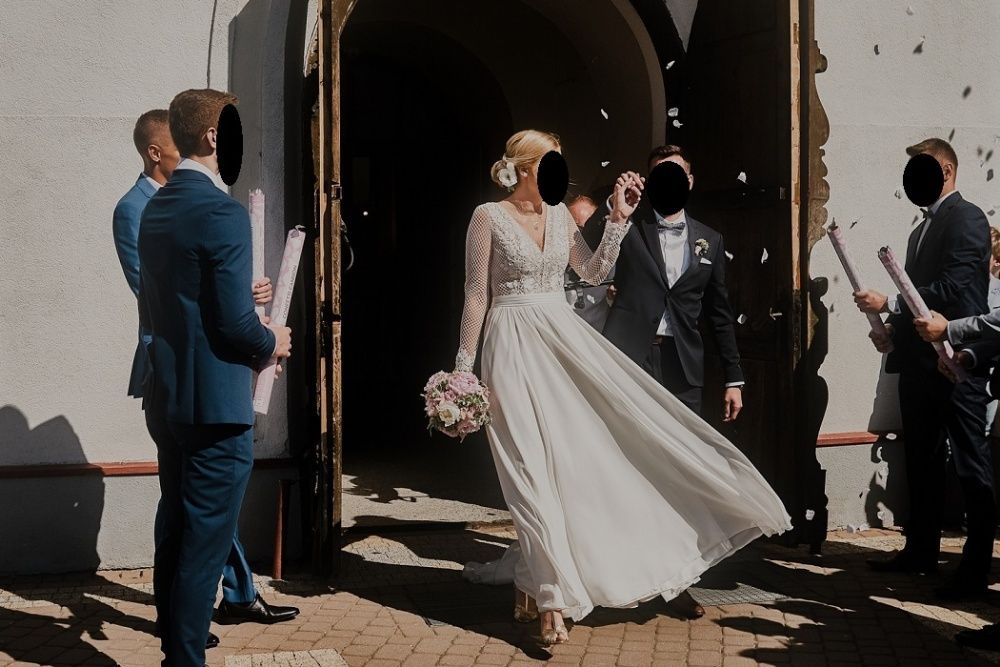 Unikatowa suknia ślubna czeka na swojego nowego nabywcę! r. 38