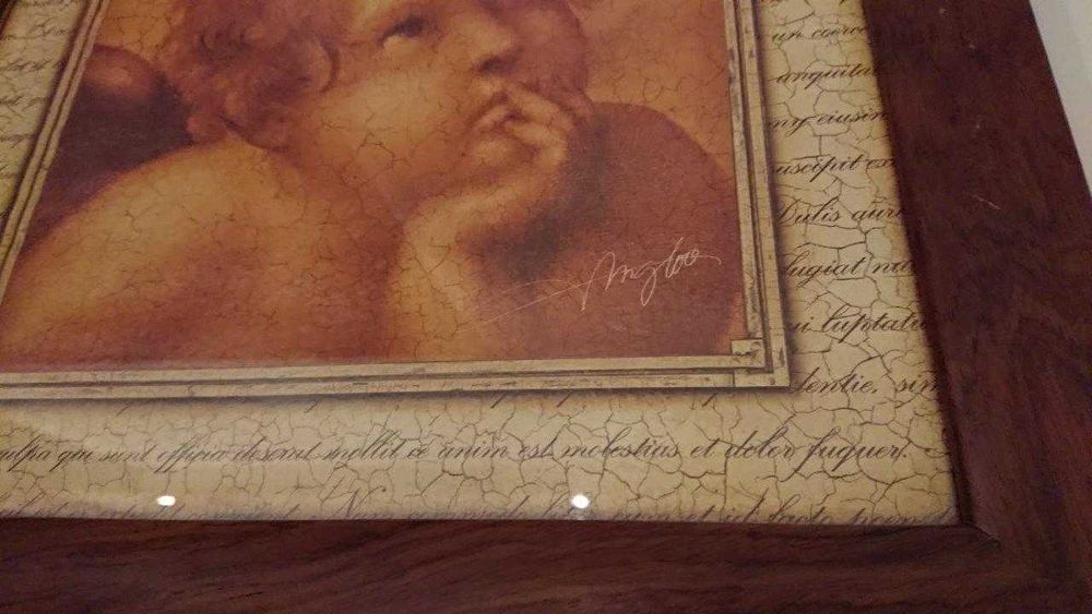 Quadros – Anjos de Rafael (Madonna Sistina)