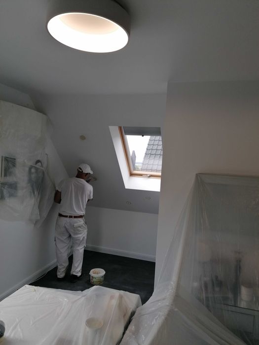 Ocieplenie celulozą, Naprawa dachu po kunie, Wdmuchiwanie wełny