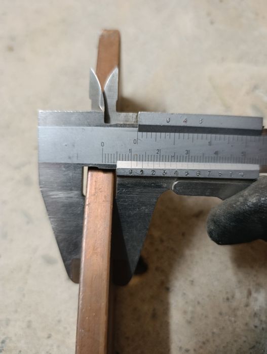 Płaskownik miedziany 50x10mm  54cm miedz
