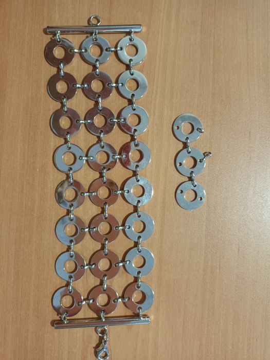 Pulseira prateada Cristian Lay - sem uso