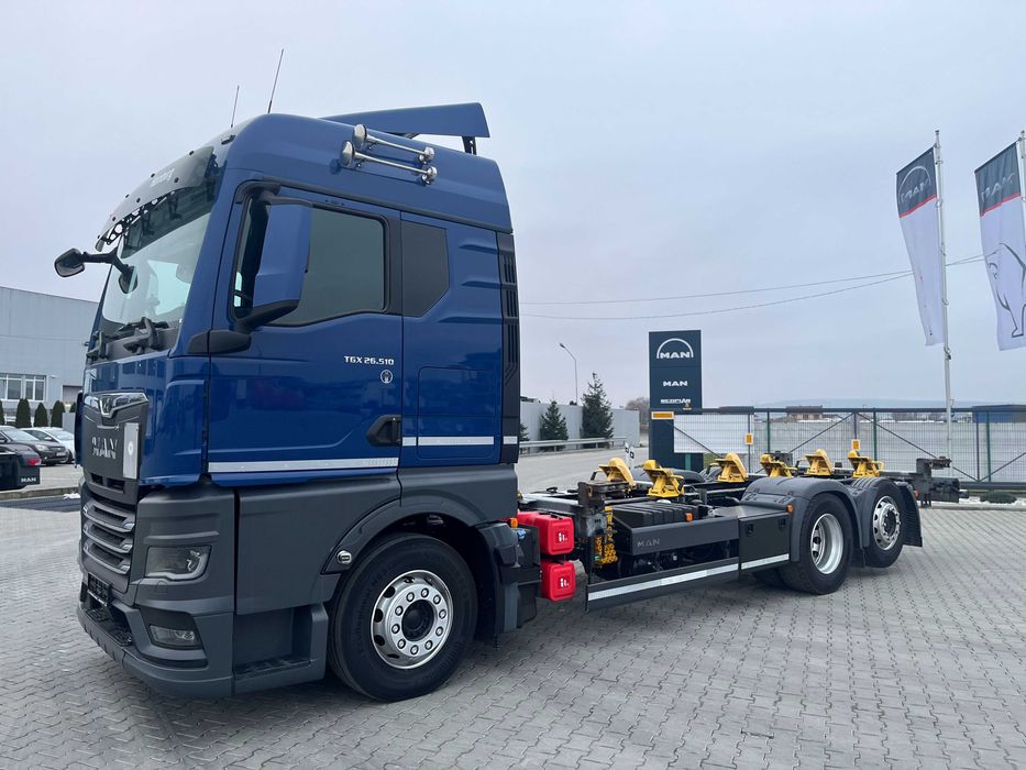 MAN TGX 26.510 6x2-4 LL CH E6 Шасі BDF 2021 Контейнеровіз Змінне шасі