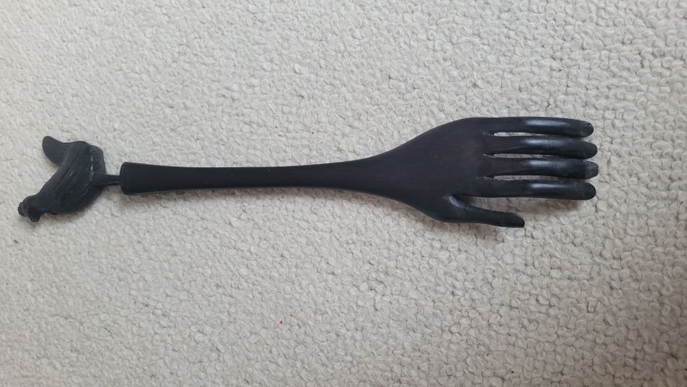 Drapaczka do pleców heban praca reczna