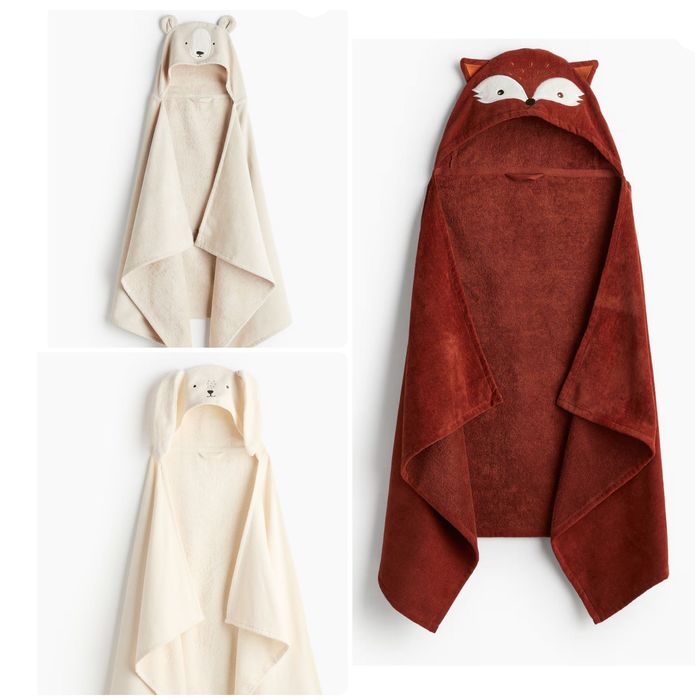 Рушник дитячий/ детское полотенце/ банний дитячий h&m