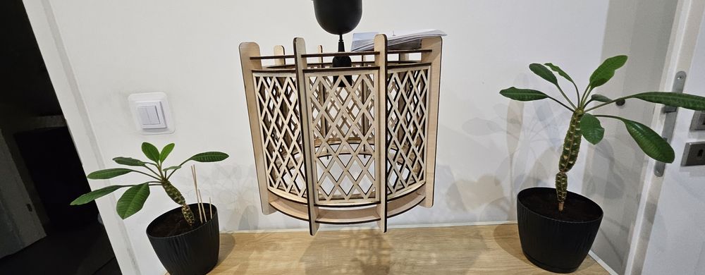 Lampa drewniana Loft
