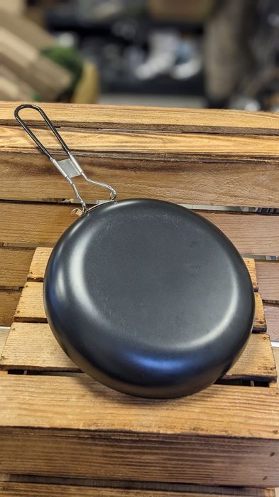 Пательня тактична Mil-Tec Нержавіюча сталь Зі складною ручкою