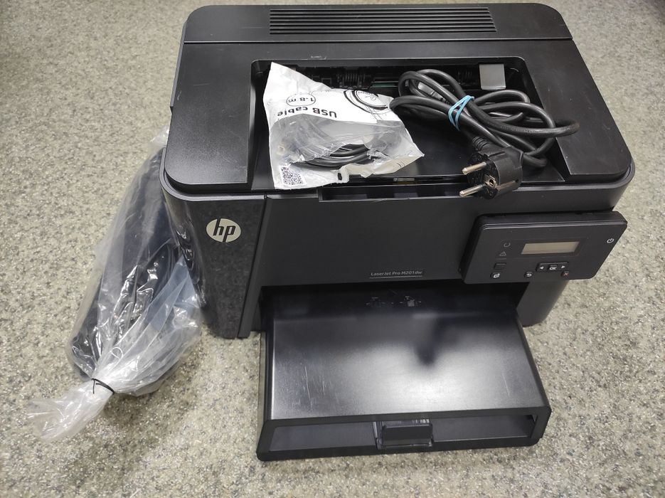 Лазерный Принтер HP LaserJet Pro M201dw with Wi-Fi + новый картридж