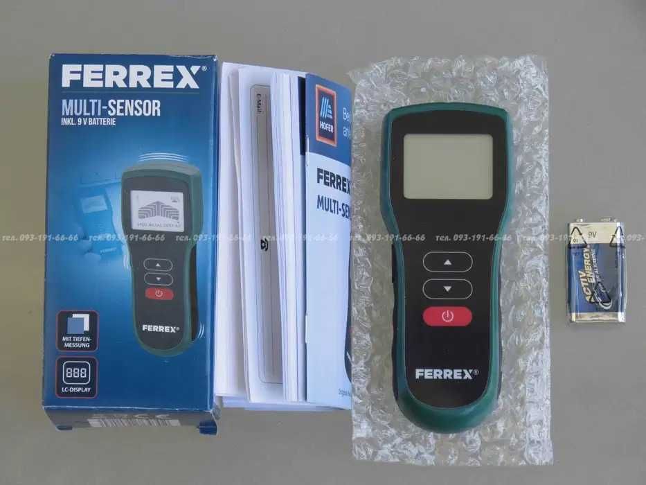 Индикатор искатель электро линий под стеной Ferrex Германия