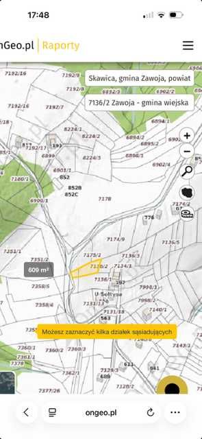 Widokowa  działka 609 m 2, Skawica, Sucha Góra koło Zawoi/dojazd, media w drodze - View 3