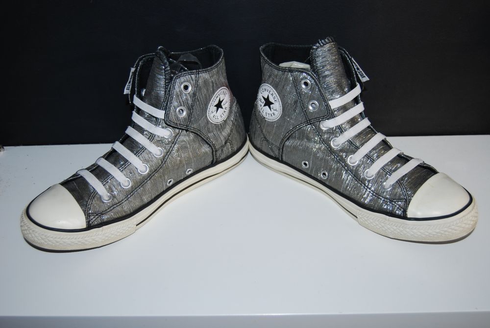 Srebrne trampki Converse 24,5