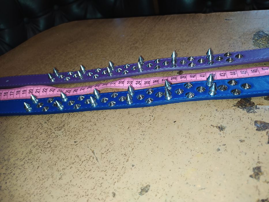 Ошийник з шипами для собак, еко шкіра
99