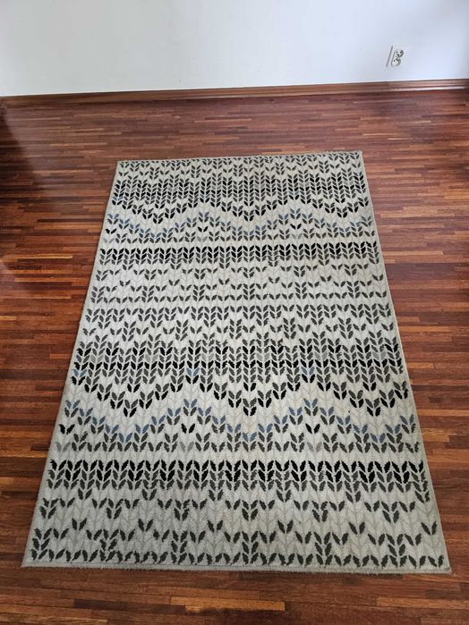 Nowoczesny dywan w stylu skandynawskim 120x170 cm Szary geometryczne