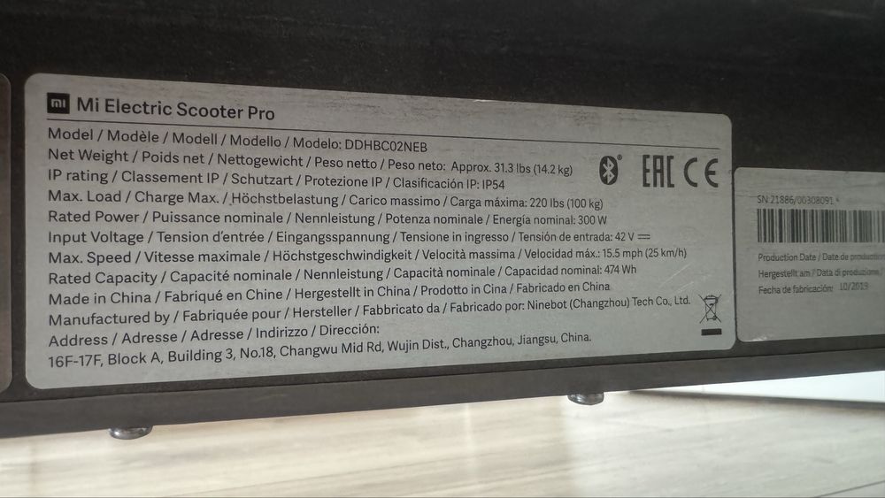 Hulajnoga elektryczna xiaomi mi scooter m365 pro