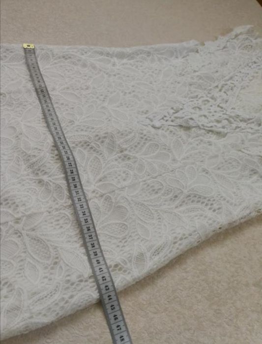 Брендова біла мереживна сукня Vila Clothes S-M