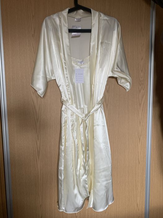 Camisa de Dormir/Robe Cetim - L