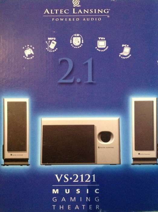 Colunas 2.1 Altec Lansing VS 2121