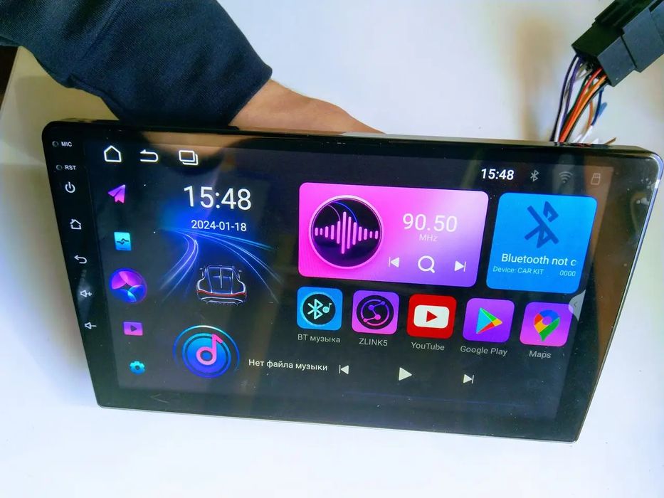 Автомагнитола Android 13 Qled 9 10 дюйм 4/32 gb.8ядер,+CarPlay 4G