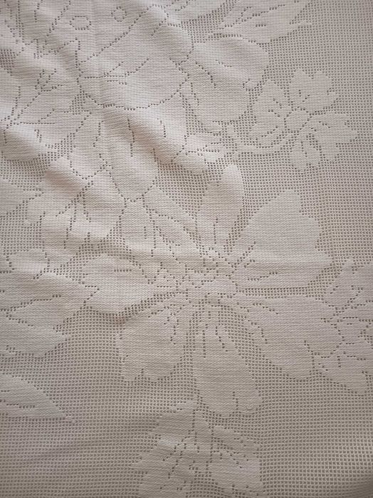 Colcha em crochet branco
