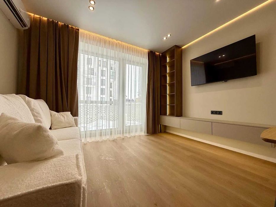 Стильна 1к квартира в ЖК Квартал Краківський з великим балконом.