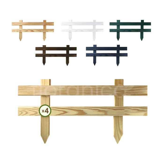 Płotek ogrodowy FARMER. Ogrodzenie z drewna sosnowego. Floranica