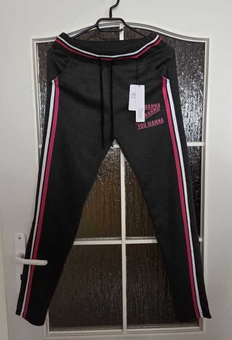 Dresy Damskie 2XL-3XL Ciemne Szare