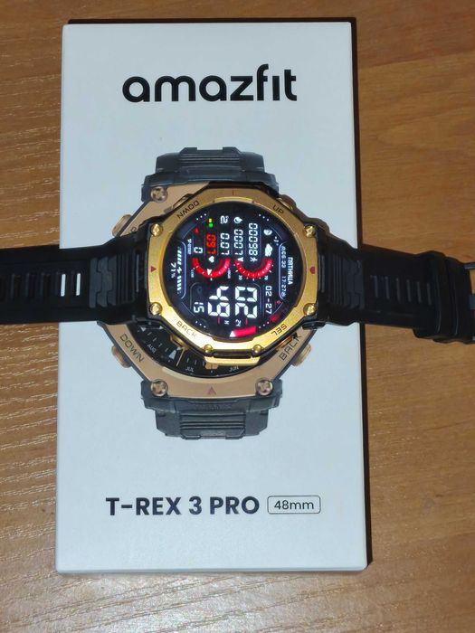 Amazfit T-Rex 3 Pro Black Gold | Титан + Сапфір | Новий стан/гарантія