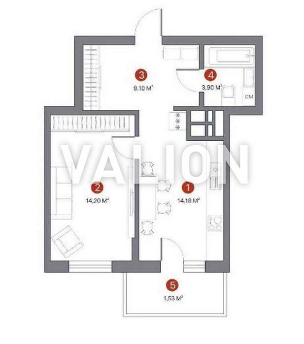 Продаж євродвушки в ЖК 7 квартал  вул.Олеся 13 Виноградар без комісії