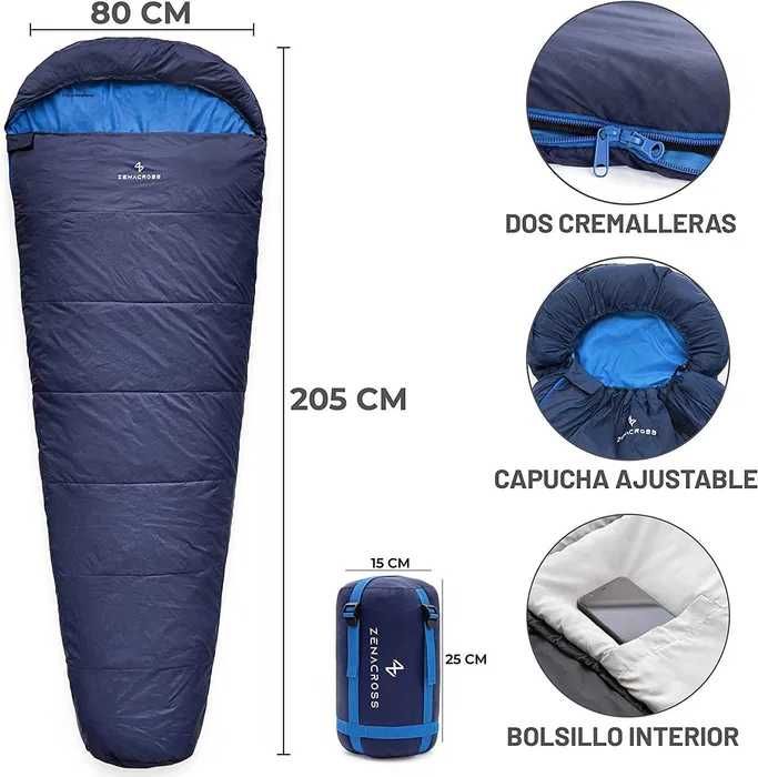 NOVO- Saco de dormir, impermeável para caminhadas, acampamentos