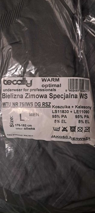 Bielizna zimowa specjalna roz.L