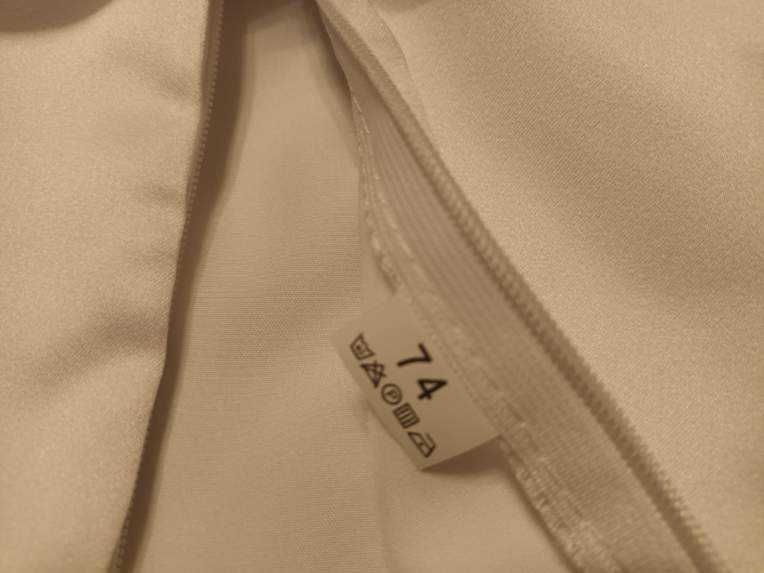 Sukienka chrzest, bolerko, biała, elegancka