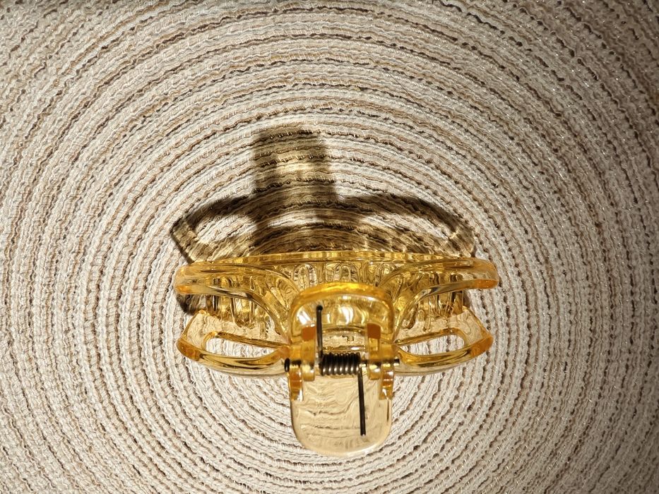 Klamra do włosów przezroczysty pomarańcz