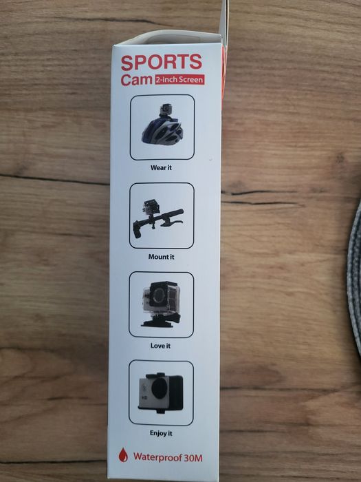 Mini Sportowa Kamera Action Cam Full HD z Akcesoriami