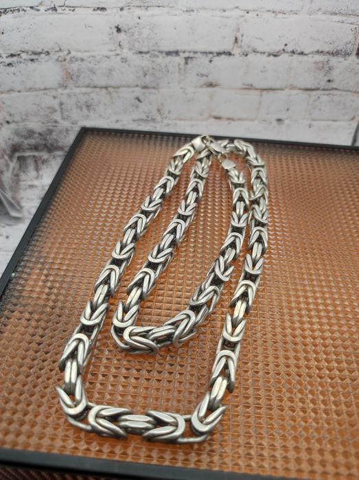 Łańcuszek  srebrny 925 męski  splot królewski
Przedmiotem sprzedaży je