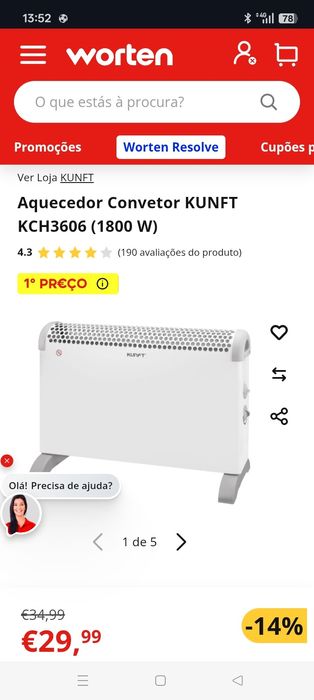 Aquecedor  kunft
