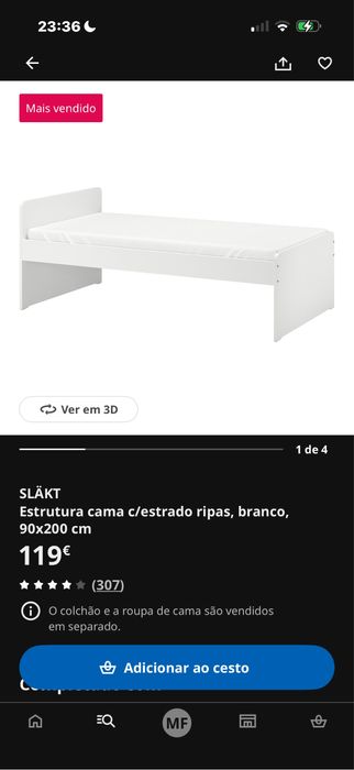 Mobilia do quarto usado