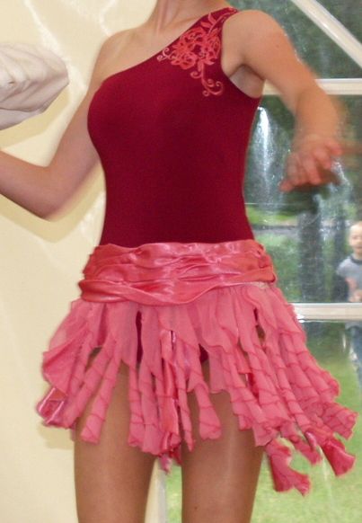 Sukienka taniec towarzyski 2w1 latino standard