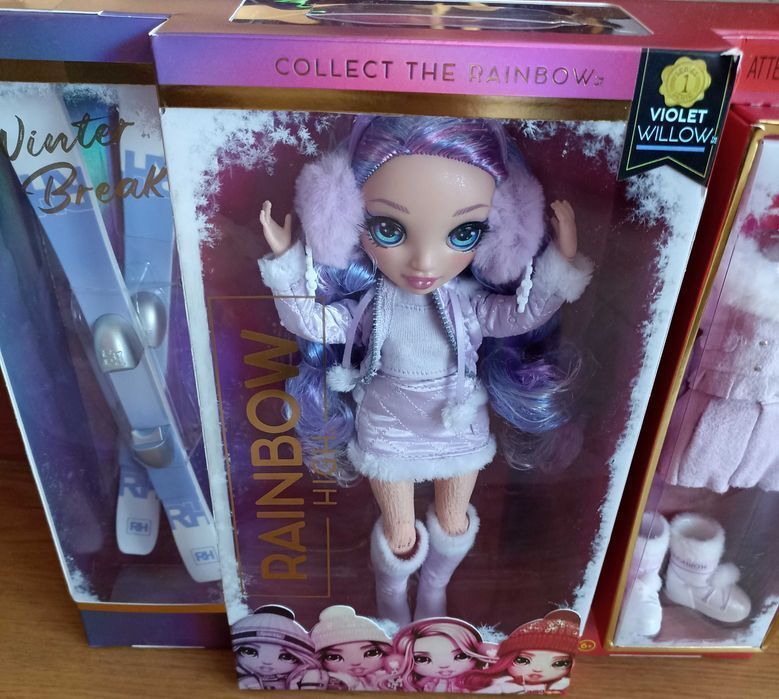 Rainbow High Winter lalka Violet Willow kolekcja zimowa nowa