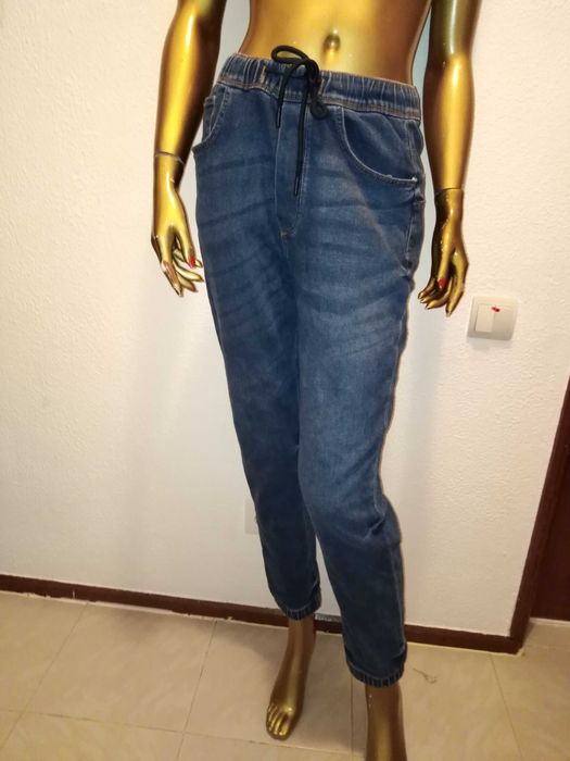 Calças Ganga Leftiesman Denim Jogger Wear XS