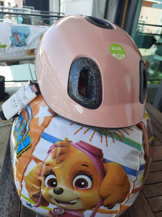 Capacete de bicicleta para menina 44-48 cm Decathlon