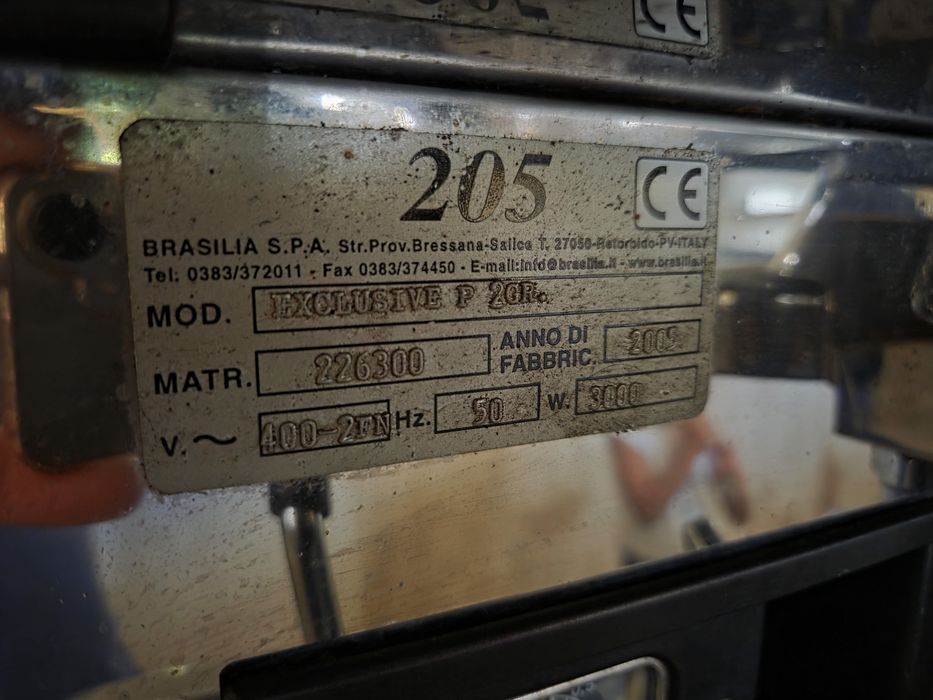 Máquina de Café Profissional Brasilia - 2 Grupos (Exclusive P 2GR) – Excelente Estado