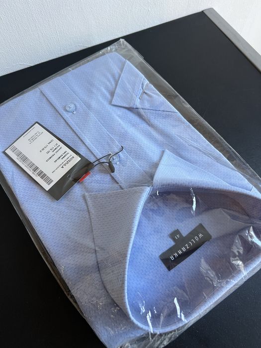 WÓLCZANKA koszula męska SLIM krótki rękaw 41 176–182 NOWA