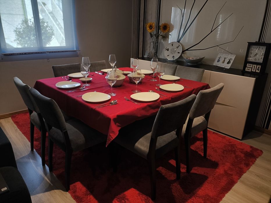 Mesa Quadrada em Vidro