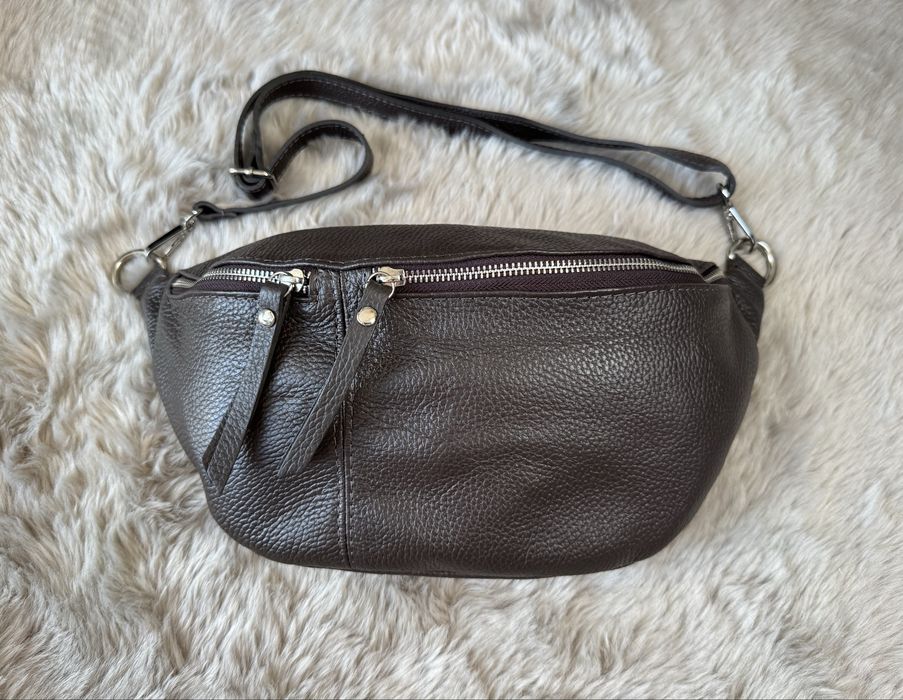 Nerka czekolada skóra naturalna Włoska - nowa